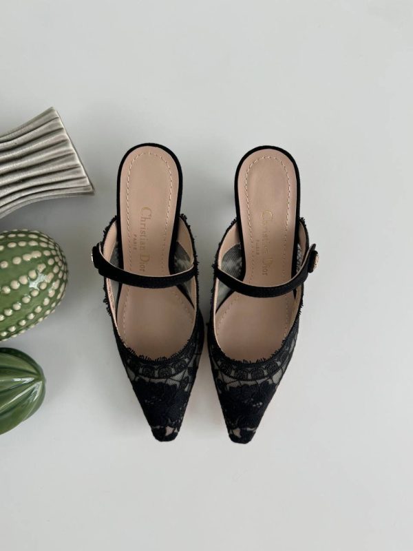 Dior Capture Mule Embroidered With Dior Roses Motif - Image 2