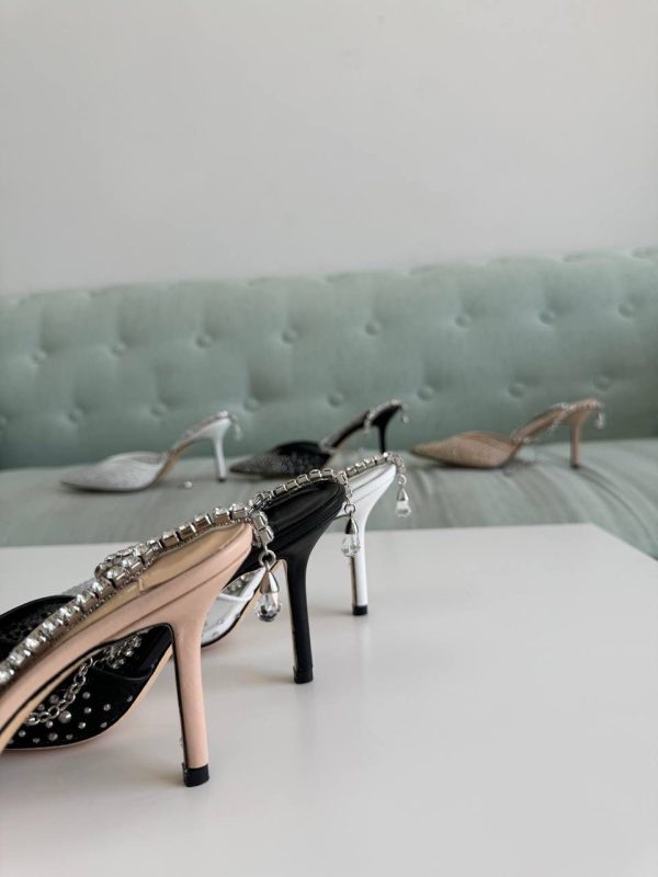 Jimmy Choo Saeda 100 Pumps With Crystals - Image 7