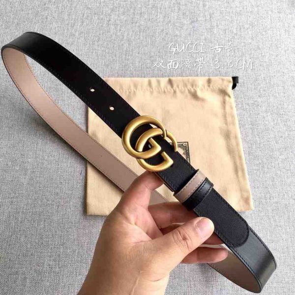 Gucci GG Marmont Reversible Thin Belt