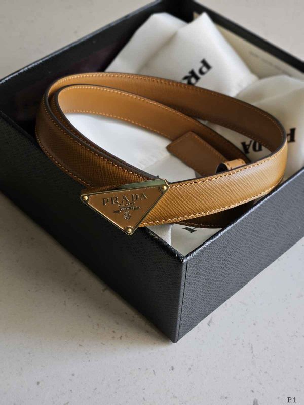 Prada Women Saffiano Leather Belt - Image 3