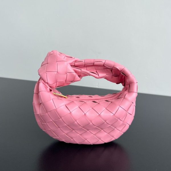 Bottega Veneta Intrecciato Mini Jodie In Pink
