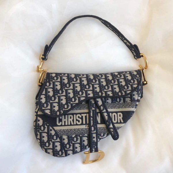Dior Saddle Bag Dior Oblique Embroidery