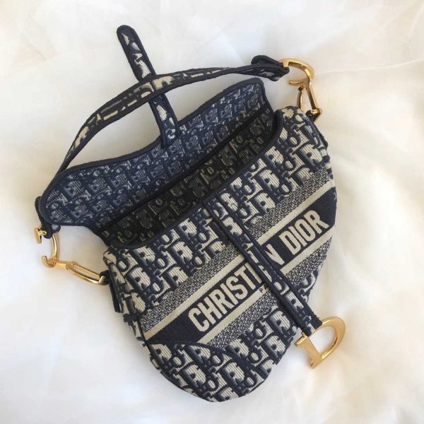 Dior Saddle Bag Dior Oblique Embroidery - Image 3