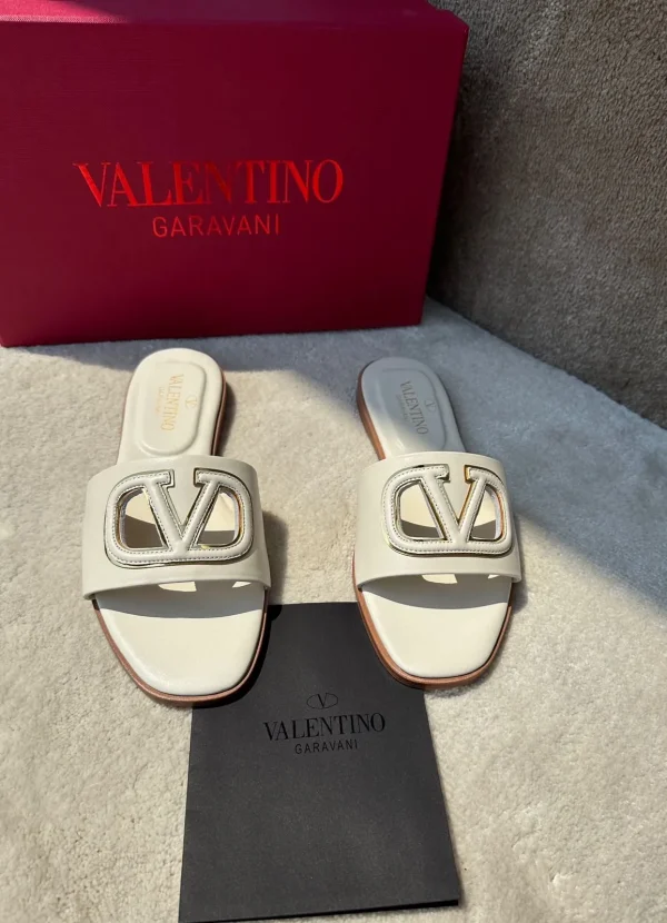 Valentino Garavani VLogo Cut-Out Sandals - Image 3