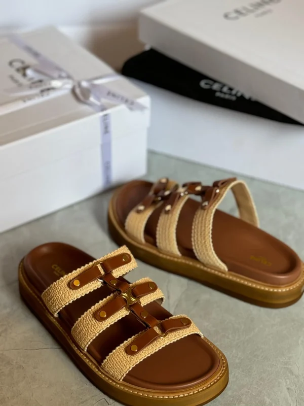 Celine Slides tippi in Calfskin