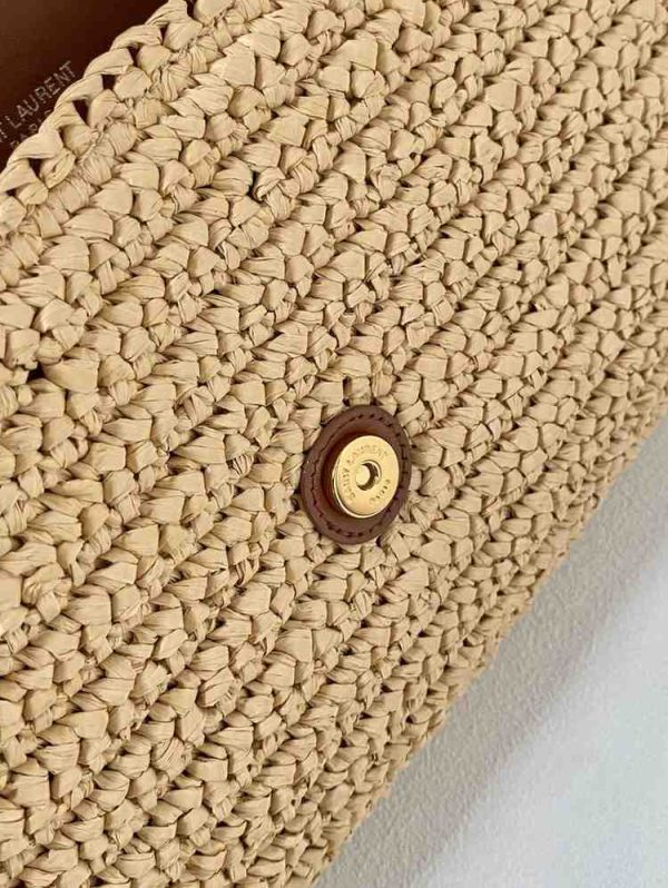 YSL Kate Medium Shoulder Bag Women in Raffia - Image 3