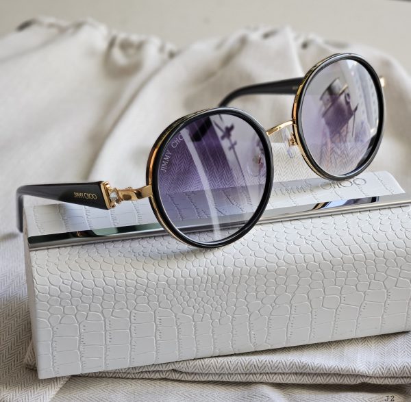 Jimmy Choo Andie/S Oversized Round Sunglasses - Image 3