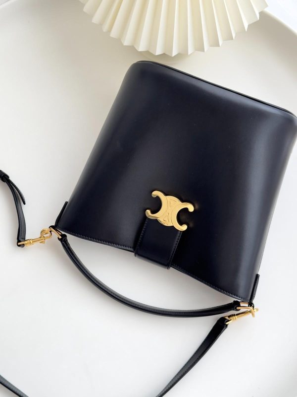 replica celine louise bucket bag black