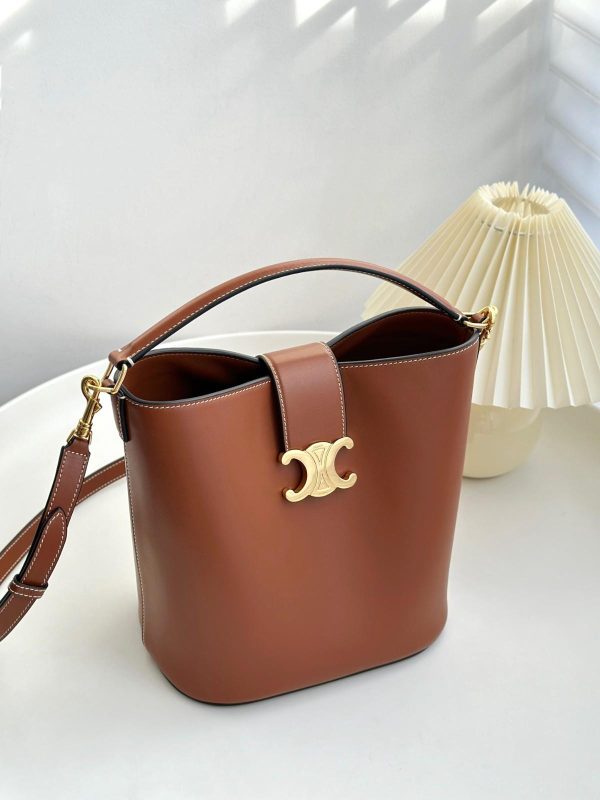 replica celine louise bucket bag brown