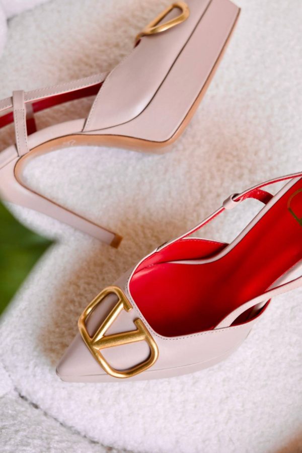 Valentino Vlogo Signature Calfskin Slingback Pump 120mm - Image 5
