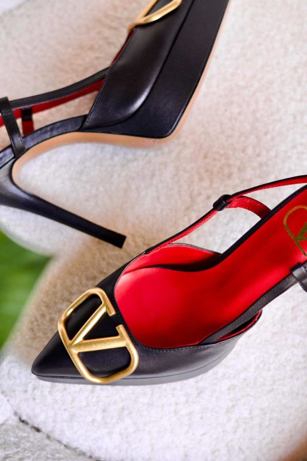 Valentino Vlogo Signature Calfskin Slingback Pump 120mm - Image 4