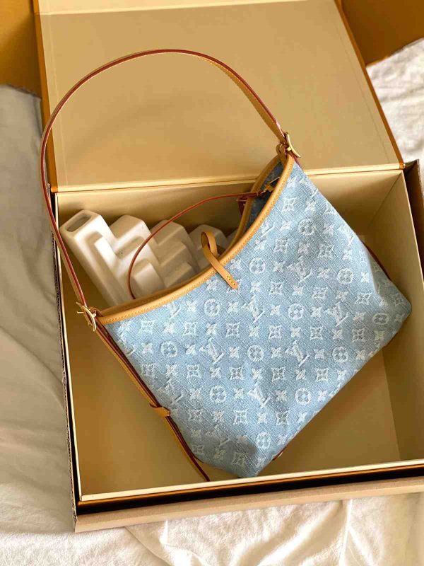 Louis Vuitton Denim Carry All PM Bag