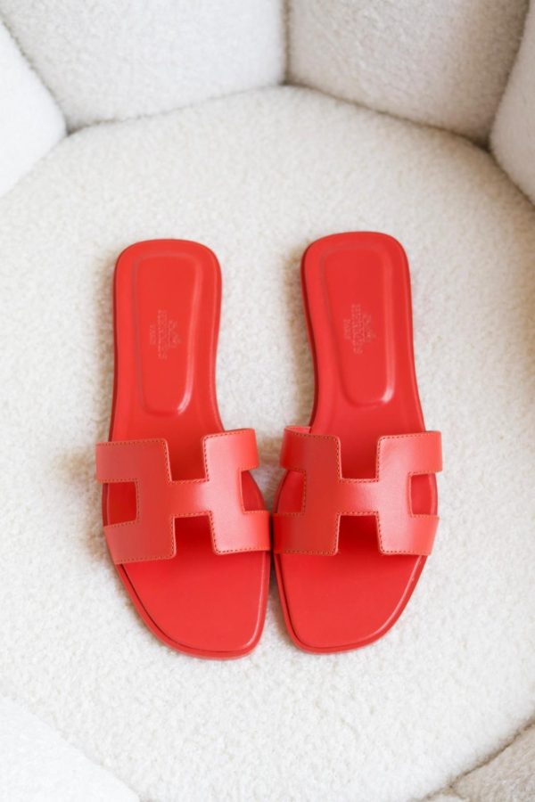 Hermes Oran Sandals Shiny Calfskin - Image 8