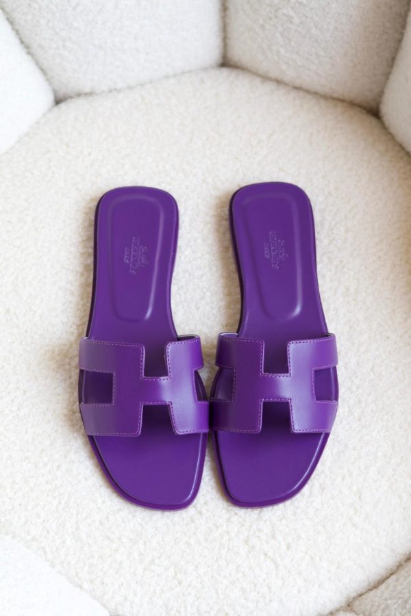 Hermes Oran Sandals Shiny Calfskin - Image 4