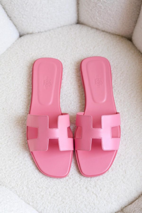 Hermes Oran Sandals Shiny Calfskin