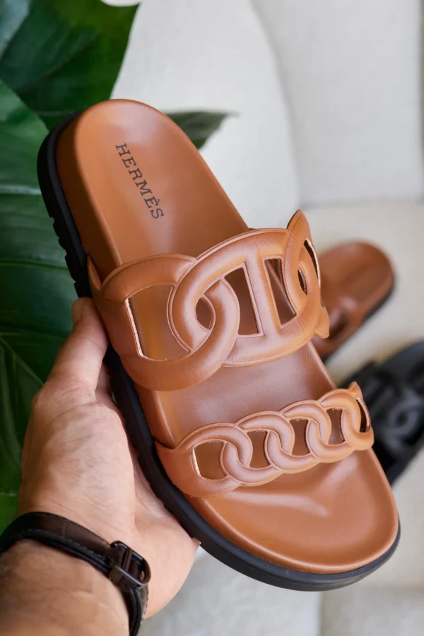 Hermès Extra Techno Sandal Naturel Calfskin - Image 2