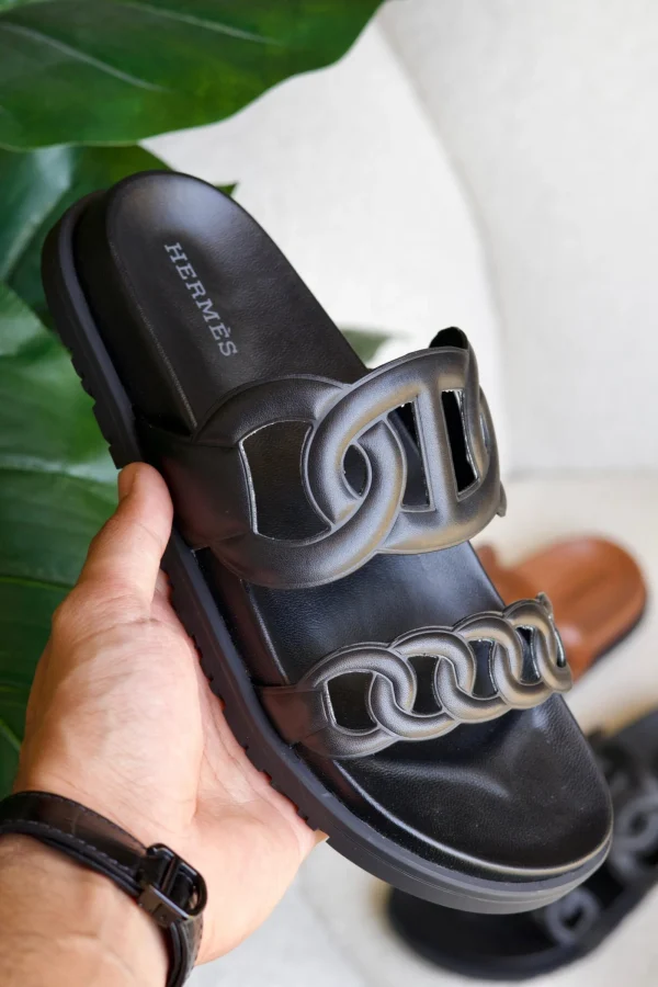 Hermès Extra Techno Sandal Naturel Calfskin - Image 3