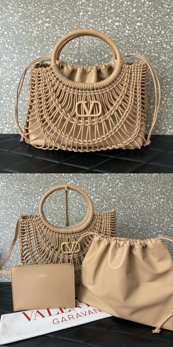 Valentino Garavani Women's Leather Allknots Tote Bag - Image 6