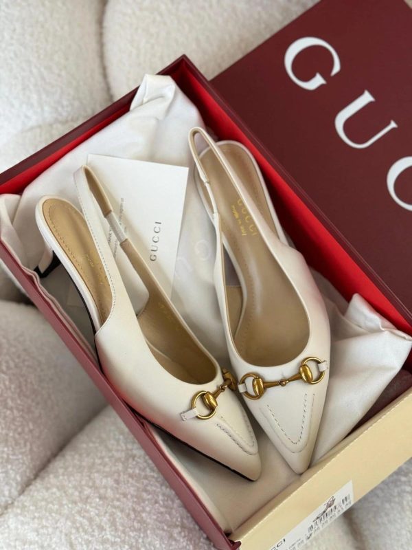Gucci Women's Horsebit Slingback Ballet Flat - Image 4