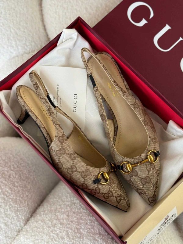 Gucci Women's Horsebit Slingback Ballet Flat - Image 2