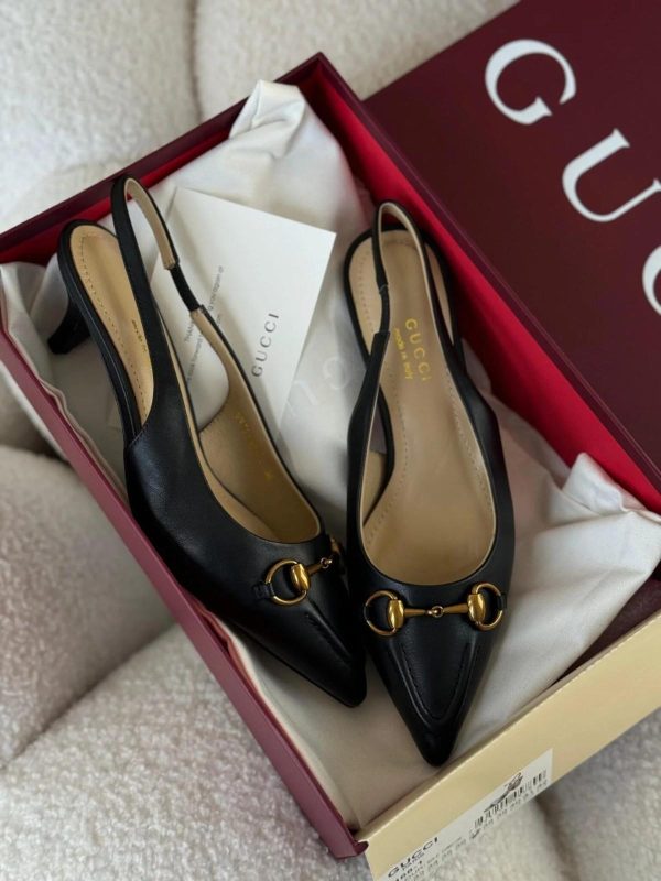 Gucci Women's Horsebit Slingback Ballet Flat - Image 5
