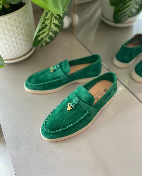Loro Piana Summer Charms Walk Suede Loafers - Image 4