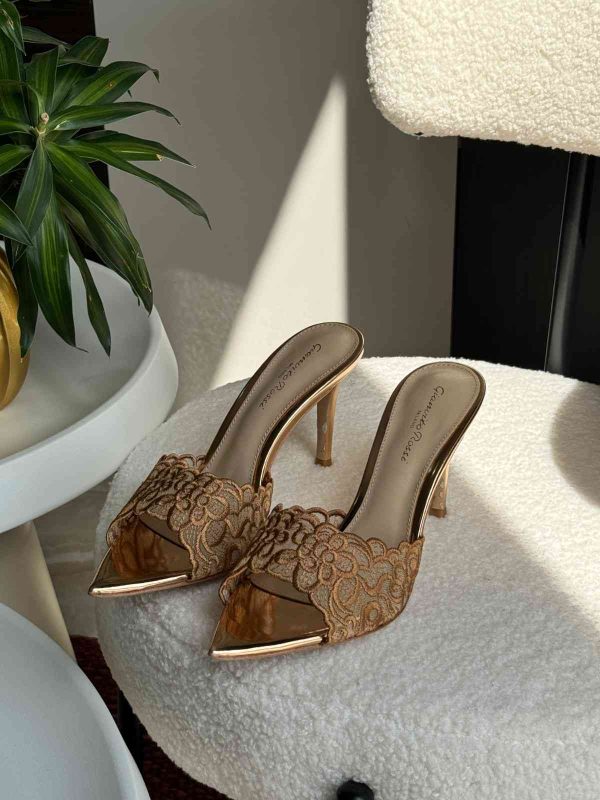 Gianvito Rossi Lace Heels For Women - Image 4