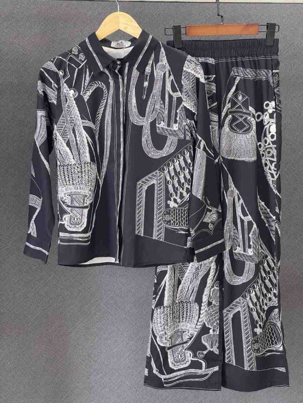 Hermes Pyjama "Zouaves et Dragons Finesse" Pants - Image 2