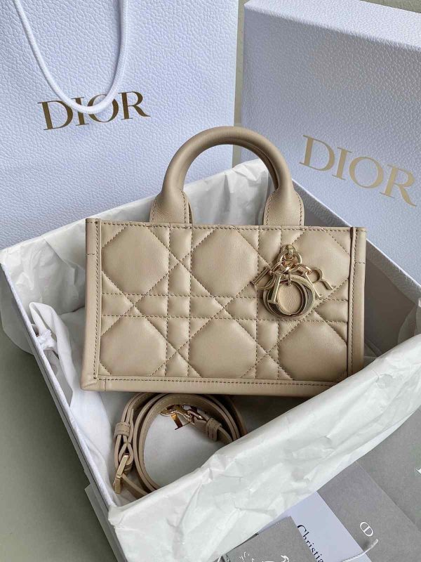 Christian Dior Mini Book Tote Bag In Lambskin - Image 4