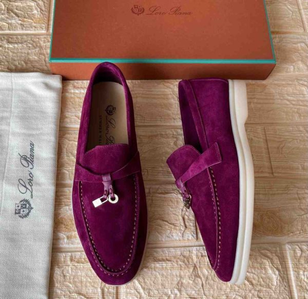 Loro Piana Summer Charms Walk Suede Loafers - Image 9