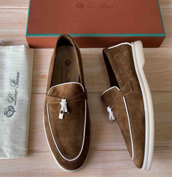 Loro Piana Summer Charms Walk Suede Loafers - Image 10