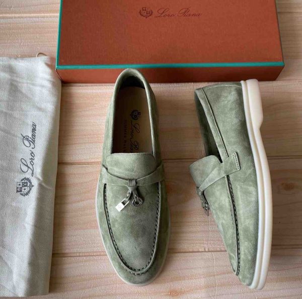 Loro Piana Summer Charms Walk Suede Loafers - Image 7