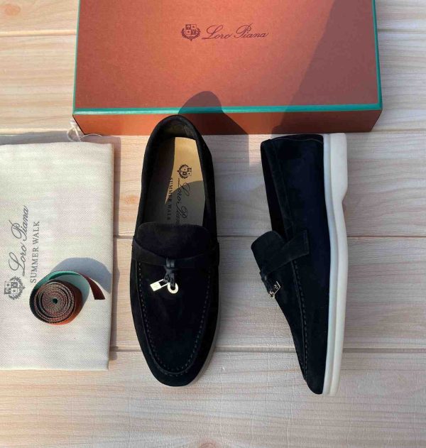 Loro Piana Summer Charms Walk Suede Loafers - Image 5