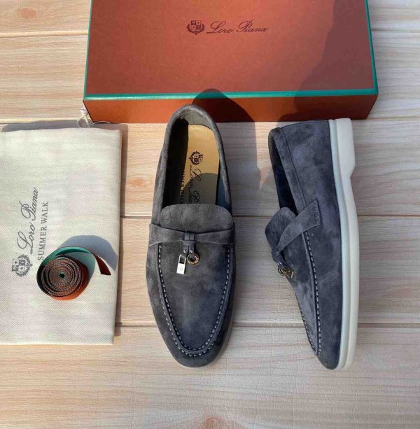Loro Piana Summer Charms Walk Suede Loafers - Image 6