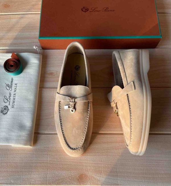 Loro Piana Summer Charms Walk Suede Loafers - Image 3