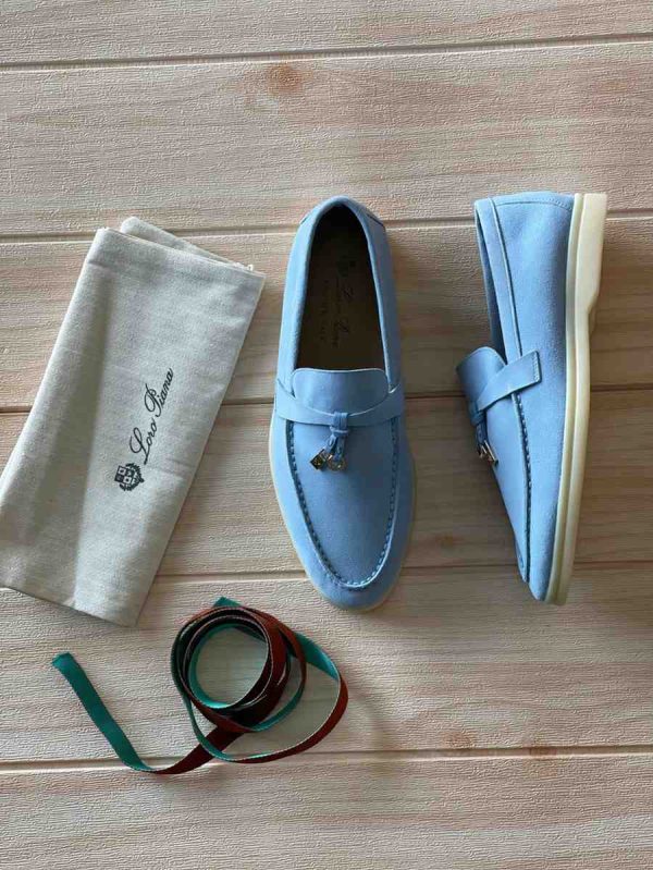 Loro Piana Summer Charms Walk Suede Loafers - Image 2