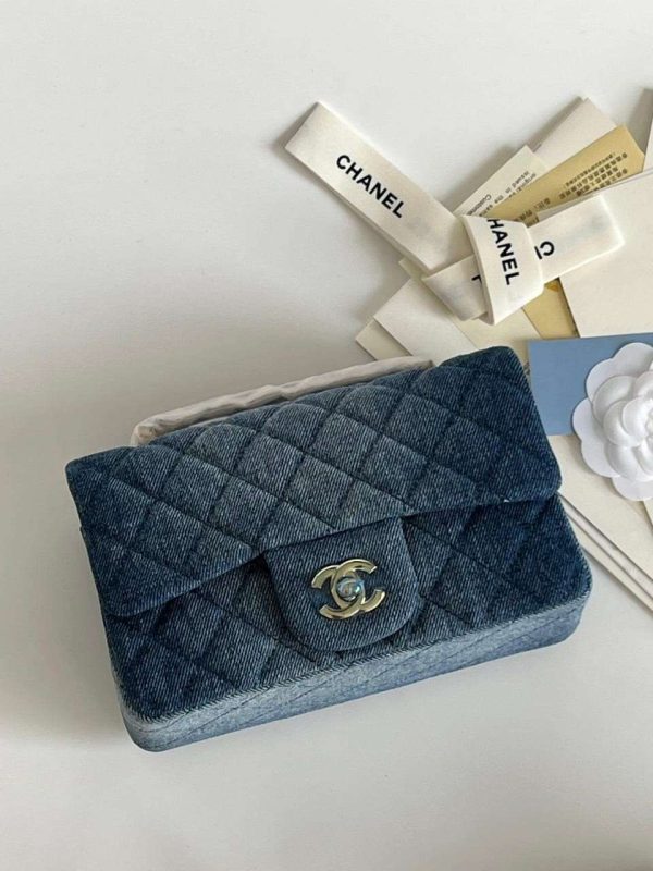 Chanel 23A Mini Tweed Flap Bag - Image 7