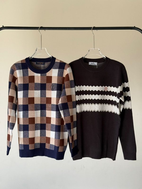 LV Damier Cashmere And Wool Blend Sweater