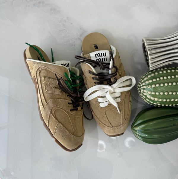Miu Miu Women Nappa Sneakers - Image 4