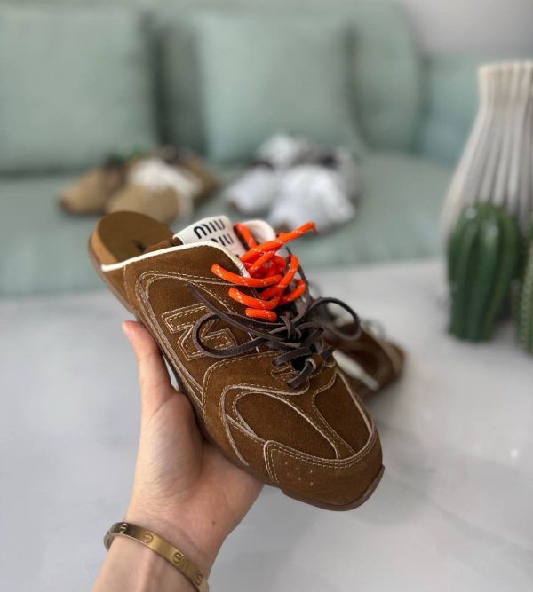 Miu Miu Women Nappa Sneakers - Image 5