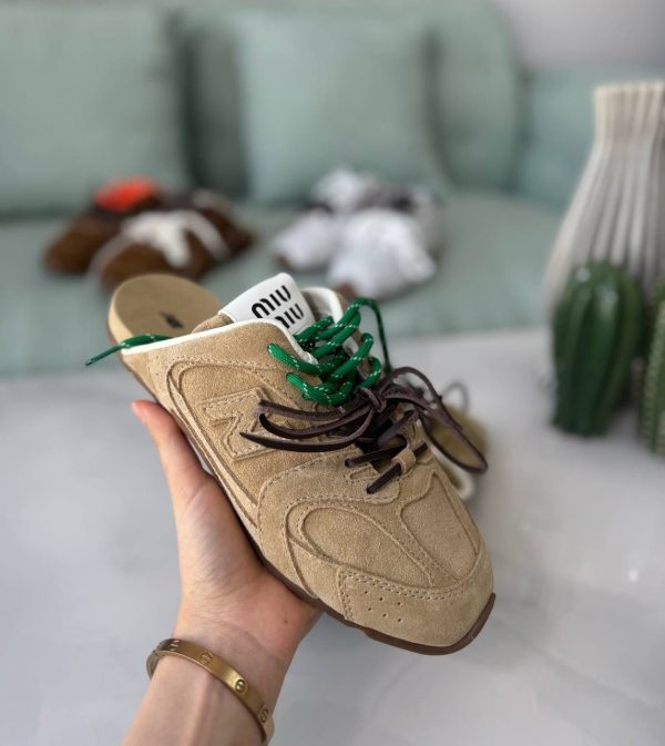 Miu Miu Women Nappa Sneakers - Image 7