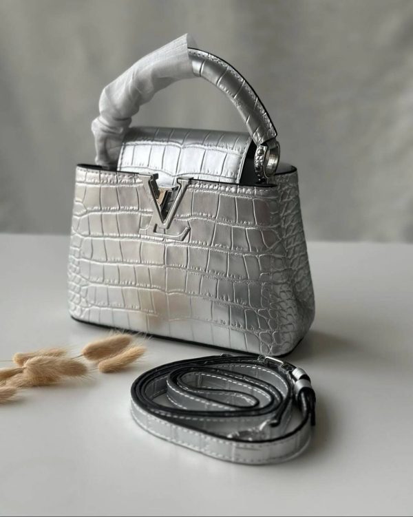 Louis Vuitton Capucines Crocodile Handbag - Image 8