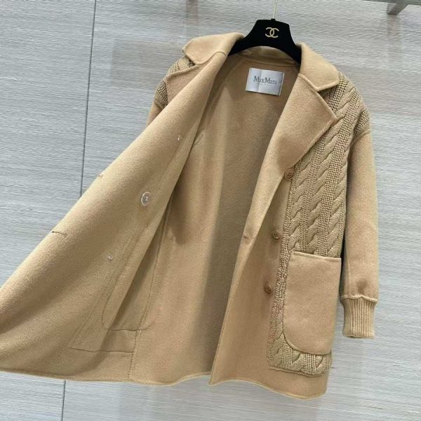 Max Mara Double Breasted Coat In Wool And Cashmere - Image 4