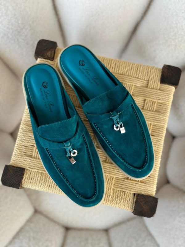 Charms Walk Babouche Loafers in Suede