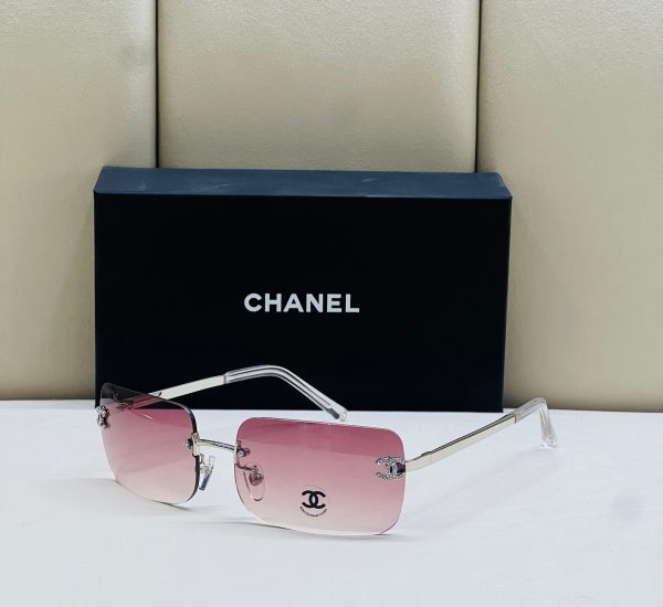 Vintage Chanel Pink Diamanté Sunglasses