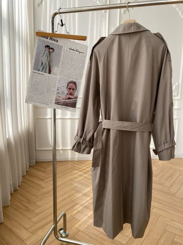 Miu Miu Panama Cotton Trench Coat Women - Image 3