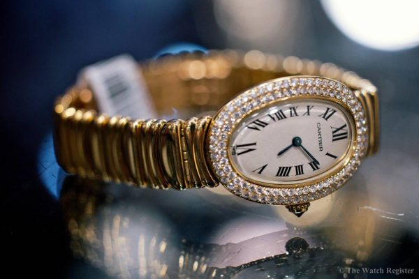 Cartier Baignoire Watch Gold Diamond Case - Image 4