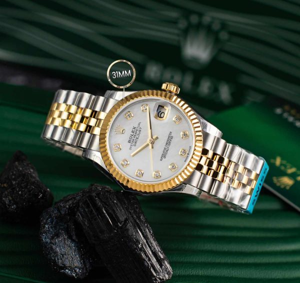 Rolex Datejust 31 Roman Dial Diamonds Women's Watch - Image 9