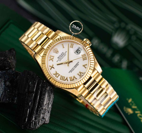 Rolex Datejust 31 Roman Dial Diamonds Women's Watch - Image 11