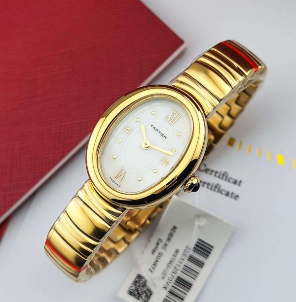Cartier Baignoire Watch Gold Diamond Case - Image 6